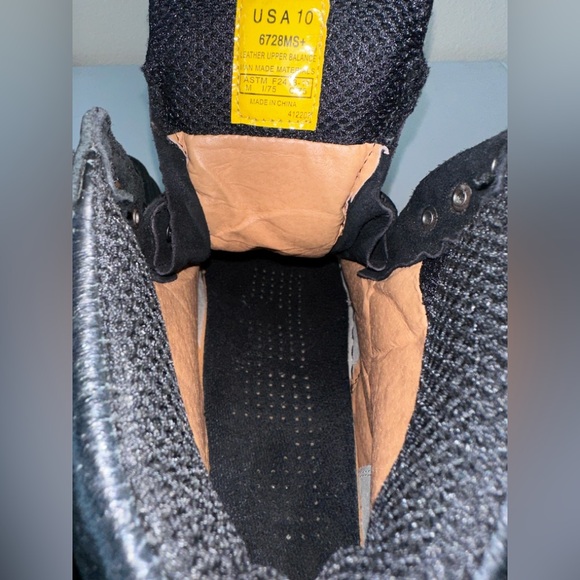 MEN'S CACTUS BLACK STEEL TOE OIL & SLIP RESISTANT WORK BOOT SIZE 10 - Picture 11 of 15